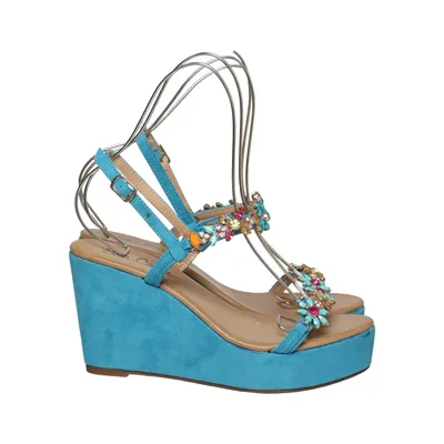 Wedges (Blue, Multicolored) from Ella Cruz