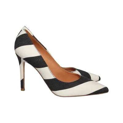 Pumps (Black, White) from L.K. Bennett Leather