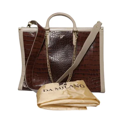 Handbag (Brown, Beige) from Da Milano
