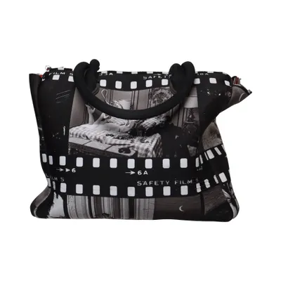 Sac à main (Noir, Blanc) de Elena Miro Élasthane, Polyester