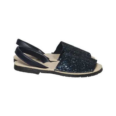 Sandals (Blue, Beige) from Menorquina Leather