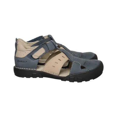 Sandales (Bleu, Beige) de KicKers Cuir