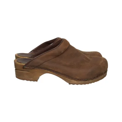 Clogs (Brown) from Sanita Leather