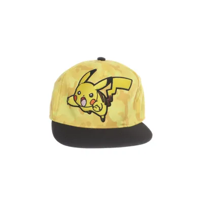 Baseballkasket (Gul, Sort, Flerfarvet) fra Pokémon Akryl, Bomuld, Polyester