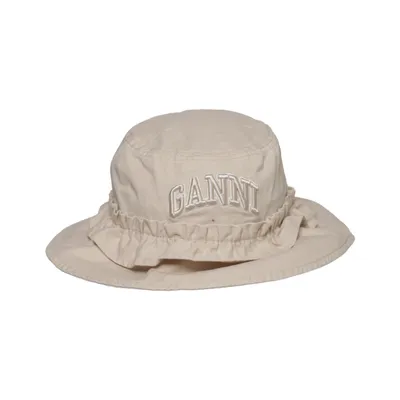 Buckethatt (Beige) från Ganni Ekologisk bomull