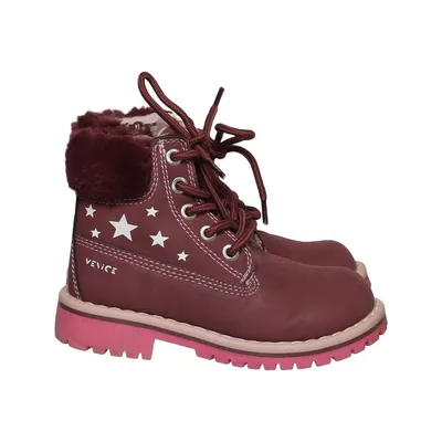 Bottes à lacets (Rouge, Rose) de Venice
