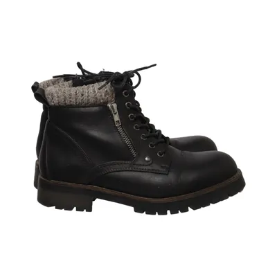 Schnürstiefel (Schwarz) von So All Lederimitat