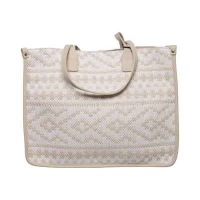 Handtasche (Beige, Weiß) von Anna Field