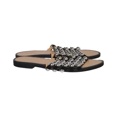 Mules (Noir, Argent) de La Bottine Souriante