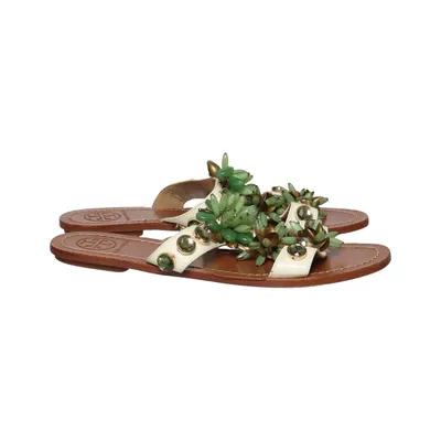 Sandaler (Hvid, Grøn, Brun) fra Tory Burch Læder