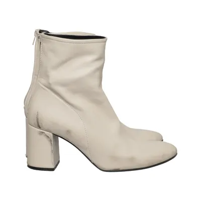 Heeled boots (Beige) from Eram Leather