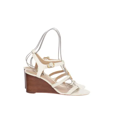 Kilehælssko (Beige, Hvid) fra Lauren Ralph Lauren