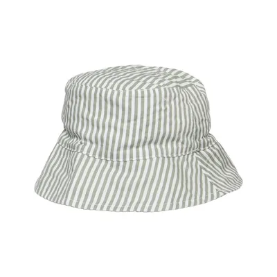 Bucket hat (Grijs, Wit) van H&M Katoen