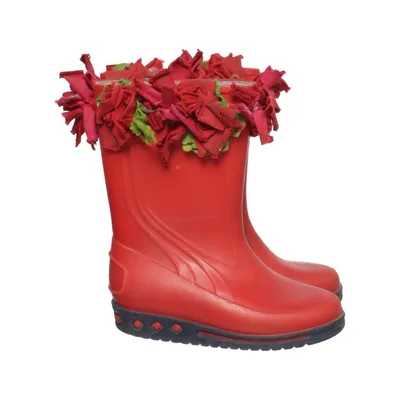 Regenlaarzen (Rood) van Sarra Zienne