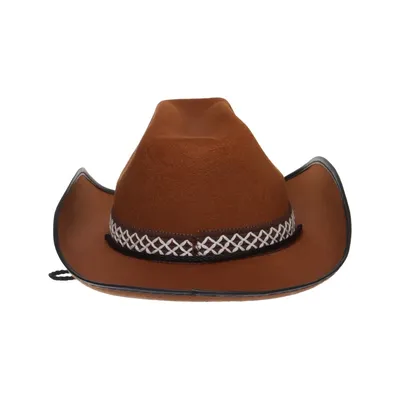 Chapeau de cowboy (Marron) de Boland Polyester