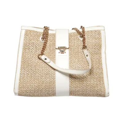 Håndtaske (Beige, Hvid) fra New Look