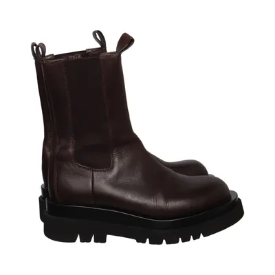 Bottines Chelsea (Marron, Rouge) de Jeffrey Campbell Cuir