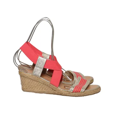 Sleehakken (Rood, Goud, Beige) van Claudia Ghizzani Leer