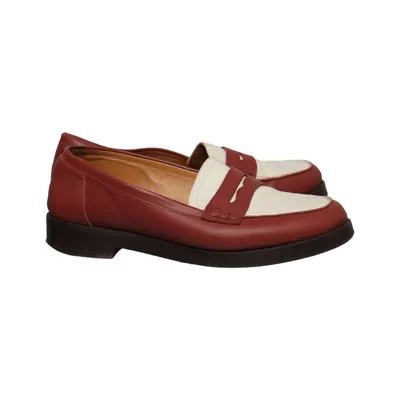 Loafers (Rot, Weiß) von Les Souliers Sézane Leder