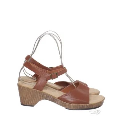 High heel sandals (Brown, Beige) from Paul Vesterbro Leather