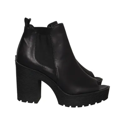 Heeled boots (Black) from River Island Polyurethane
