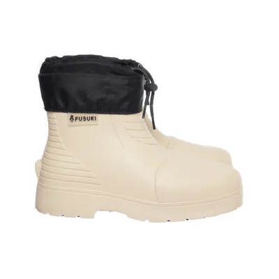 Låga gummistövlar (Beige, Svart) från Fubuki Polyester