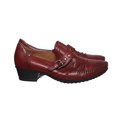 Loafers (Rood) van Jana Leer