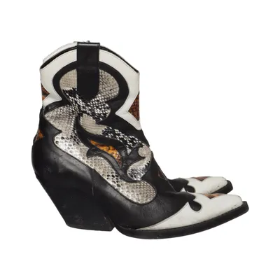 Cowboyboots (Svart, Vit, Flerfärgad) från Zara Woman