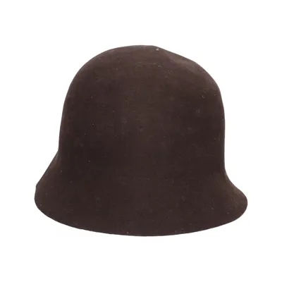Cloche hoed (Bruin) van Hallhuber Wol