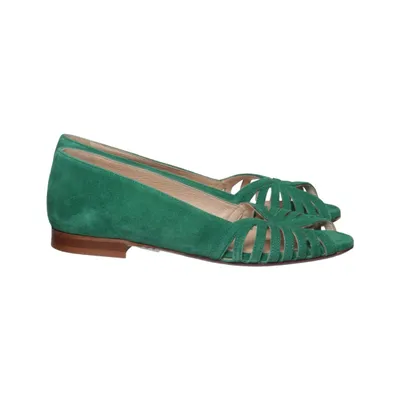 Ballerines (Vert) de Cosmoparis Cuir