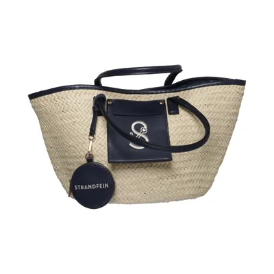 Strandväska (Beige, Blå) från Strandfein Bomull, Polyester