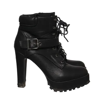 Laarzen met hak (Zwart) van JustFab
