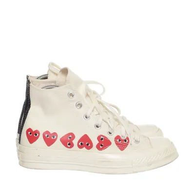 Tygskor (Vit) från Comme des Garçons PLAY x Converse