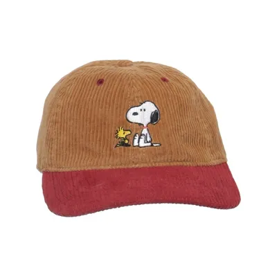 Baseballkeps (Brun, Röd) från Peanuts Bomull, Viskos