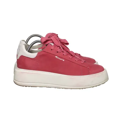 Sneakers (Pink, White) from Tamaris Leather