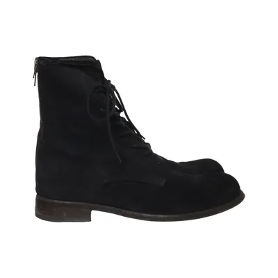 Laced boots (Black) from Officine Creative Suede