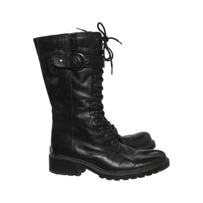 Laced boots (Black) from Dockers by Gerli Polyester