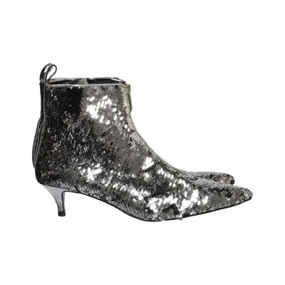 Bottes à talons (Argent, Noir) de Zara Trafaluc