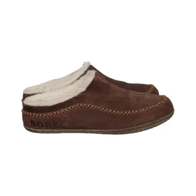 Chaussons (Marron) de Sorel Cuir, Laine