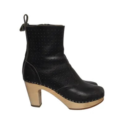 Stiefeletten (Schwarz) von Swedish Hasbeens Leder