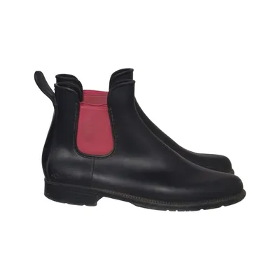 Low rubber boots (Blue) from Essensole Leather