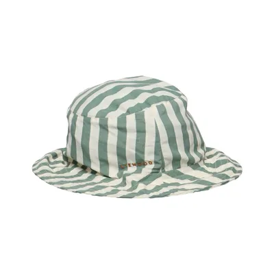 Bucket hat (Green, White) from Liewood