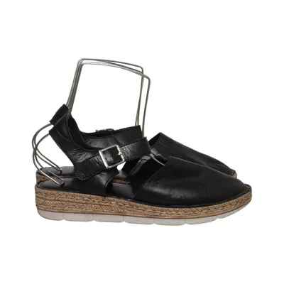 Espadrilles (Noir) de Charlotte of Sweden Cuir