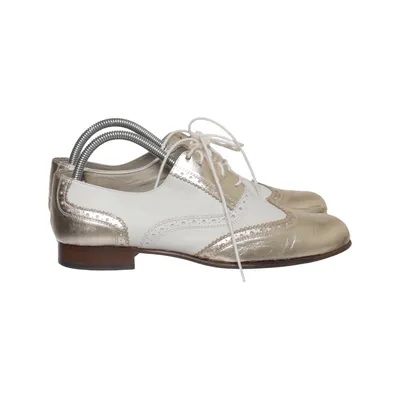 Richelieus (Blanc, Or) de Alicante Shoes Cuir