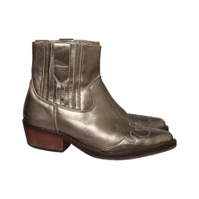 Bottes de cow-boy (Argent) de Manfield Cuir