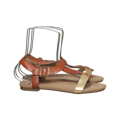 Sandales (Marron, Or) de Colors of California Cuir