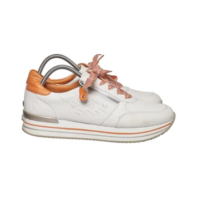 Sneakers (Wit, Oranje) van Remonte Leer