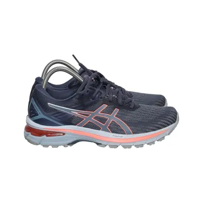Running shoes (Blue, Gray, Orange) from Asics Faux leather