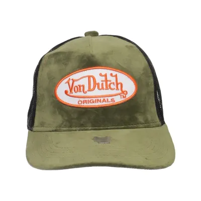 Casquette de camionneur (Vert, Noir) de Von Dutch Élasthane, Polyester