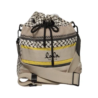 Skuldertaske (Beige, Sort, Gul) fra Lala Berlin